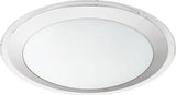 Eglo Competa 1 rund 33.5cm Wand-/Deckenleuchte silber/weiß