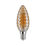 LED Kerze gedrehtes Glas