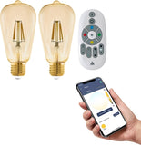 Eglo connect.Z LED Birne E27 5.5W/822 ST64, 2er-Pack