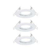 Einbauleuchte 3er-Set starr rund 80mm GU10 max. 3x10W 230V dimmbar Weiß