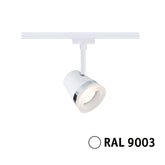 URail Schienenspot Cone Einzelspot GU10 max. 10W dimmbar 230V Signalweiß
