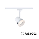 URail Schienenspot Cone Einzelspot GU10 max. 10W dimmbar 230V Signalweiß