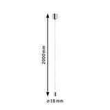 URail Zubehör Seilabhängung 18mm Chrom