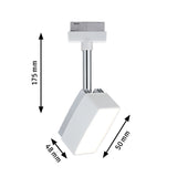 URail Schienenspot Pedal Einzelspot 395lm 5W 2700K 230V Weiß