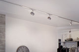 URail LED Schienenspot 3-Step-Dim Circle Einzelspot 160lm 5W 3000K dimmbar 230V Chrom matt