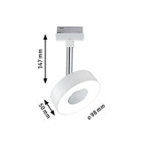 URail LED Schienenspot Circle Einzelspot 222lm 5,3W 2700K 230V Weiß