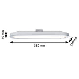 URail LED Panel Loop 480lm 7W 2700K 230V Weiß/Chrom