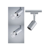 URail Schienenspot Pure I Einzelspot GU10 max. 10W dimmbar 230V Chrom matt/Chrom