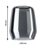 URail Schirm Vento DecoSystems 80mm Rauchglas