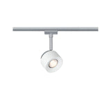 URail LED Schienenspot Pane Einzelspot 400lm 7,4W 2700K dimmbar 230V Weiß/Chrom matt