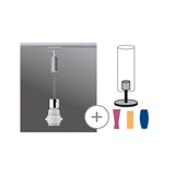 URail Pendel 2Easy E27 max. 20W dimmbar 230V Chrom matt/Chrom