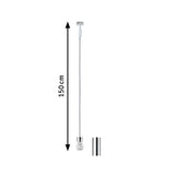 URail Pendel 2Easy E27 max. 20W dimmbar 230V Weiß/Chrom