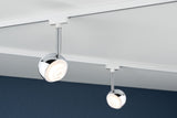 URail LED Schienenspot Capsule II Einzelspot 439lm 6,3W 2700K dimmbar 230V Weiß/Chrom