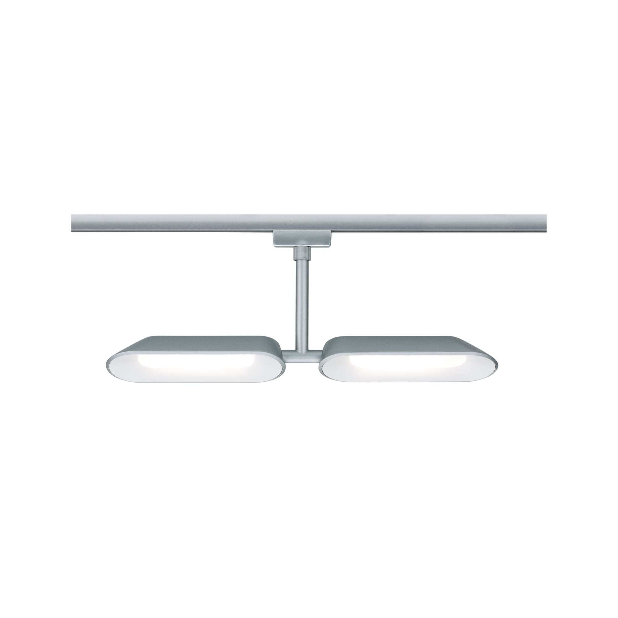 URail LED Schienenspot Dipper Einzelspot 2x650lm 2x8W 2700K dimmbar 230V Chrom matt/Weiß
