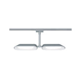 URail LED Schienenspot Dipper Einzelspot 2x650lm 2x8W 2700K dimmbar 230V Chrom matt/Weiß