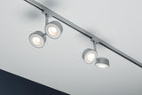 URail LED Schienenspot Pellet Doppelspot 2x350lm 2x6,7W 2700K dimmbar 230V Chrom matt/Weiß