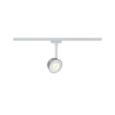 URail LED Schienenspot Pellet Einzelspot 350lm 6,7W 2700K dimmbar 230V Weiß/Chrom matt