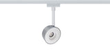 URail LED Schienenspot Pellet Einzelspot 350lm 6,7W 2700K dimmbar 230V Weiß/Chrom matt