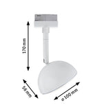 URail LED Schienenspot Hemi Einzelspot 425lm 5W 3000K 230V Weiß