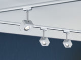 URail LED Schienenspot Cube Einzelspot 540lm 8W 2700K dimmbar 230V Chrom matt/Chrom