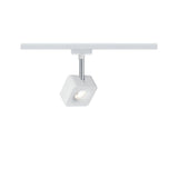 URail LED Schienenspot Cube Einzelspot 540lm 8W 2700K dimmbar 230V Weiß/Chrom