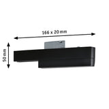 URail Schienenadapter Smart Home Zigbee 3.0 On/Off/Dimm 166x20mm Schwarz matt