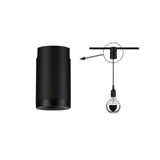 URail Pendeladapter Universal max. 100W 230V Schwarz matt