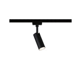 URail LED Schienenspot 3-Step-Dim Tubo Einzelspot 150lm 4W 3000K dimmbar 230V Schwarz matt