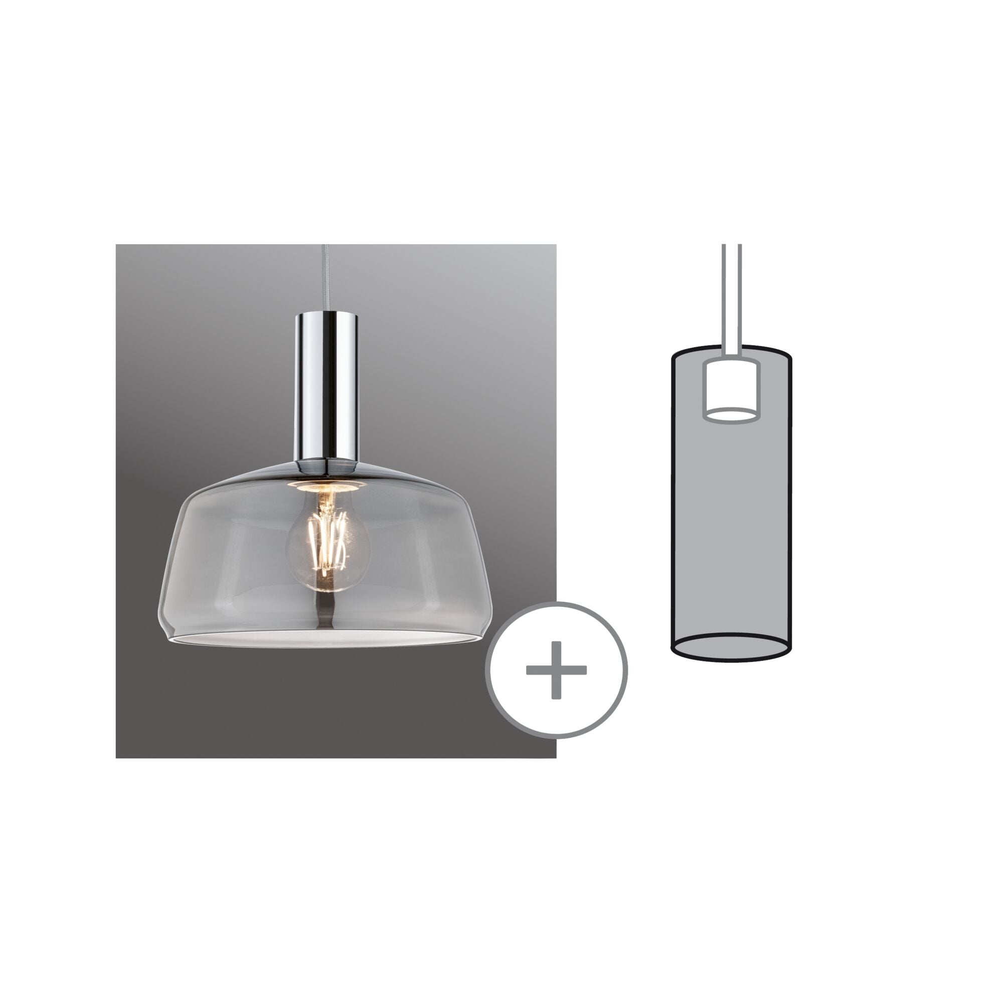 URail Schirm Neila 2Easy 230mm Rauchglas