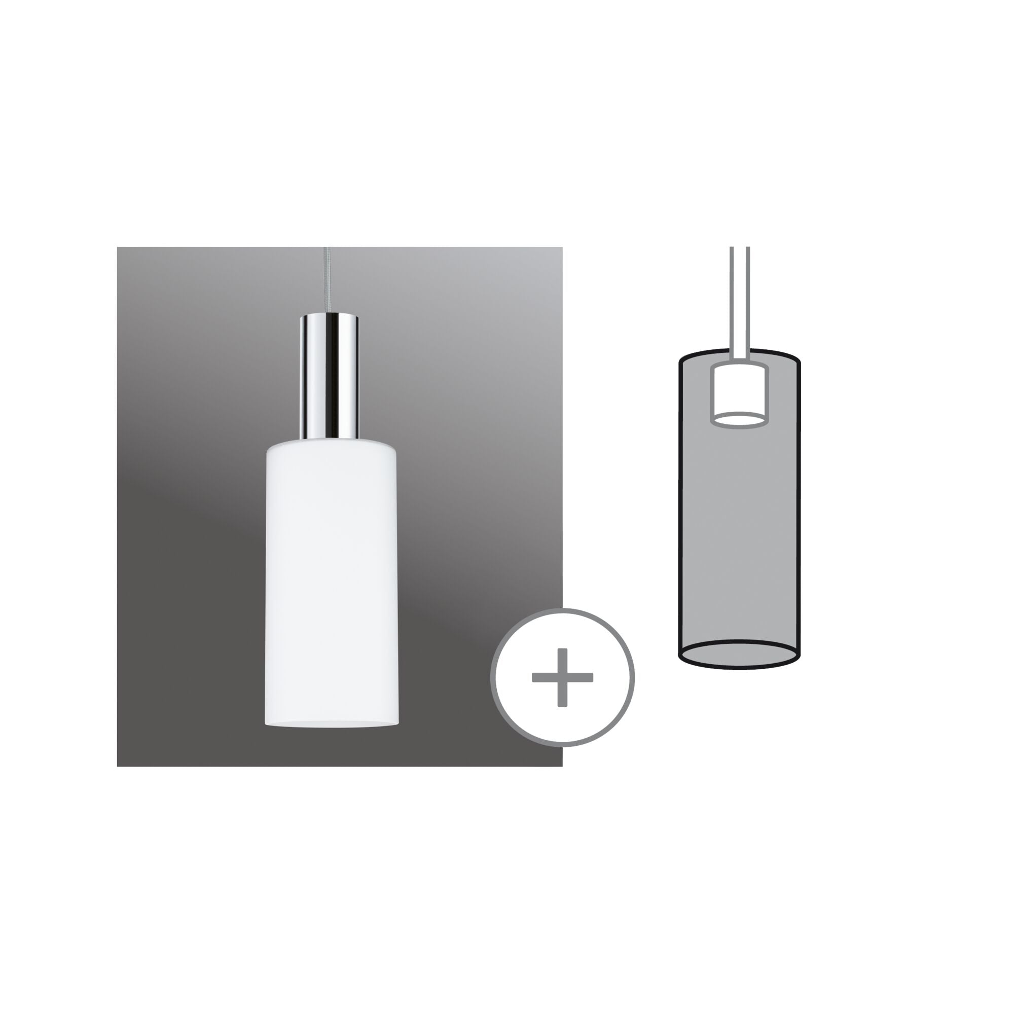 URail Schirm Raja 2Easy 100mm Opal