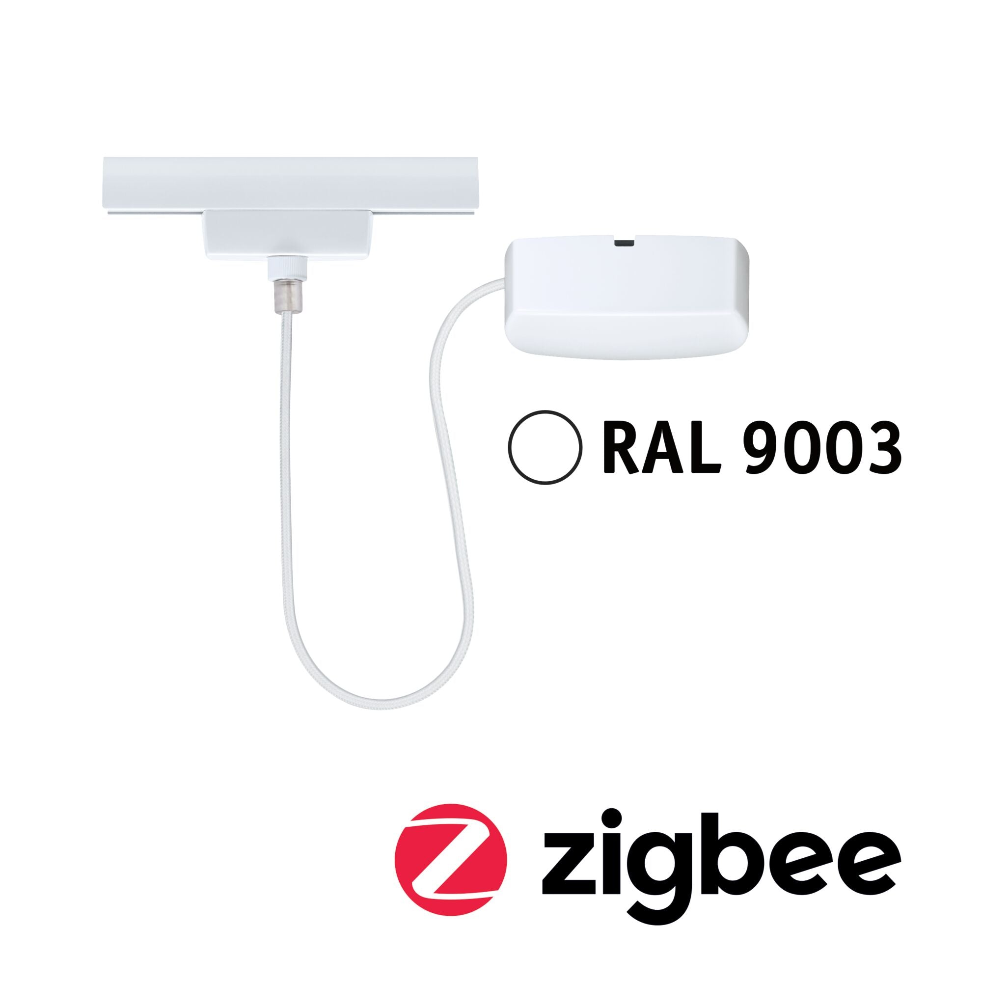 URail Einspeisung Zigbee 3.0 Kabel 1m max. 100W Signalweiß
