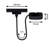 URail Einspeisung Zigbee 3.0 Kabel 1m max. 100W Schwarz matt