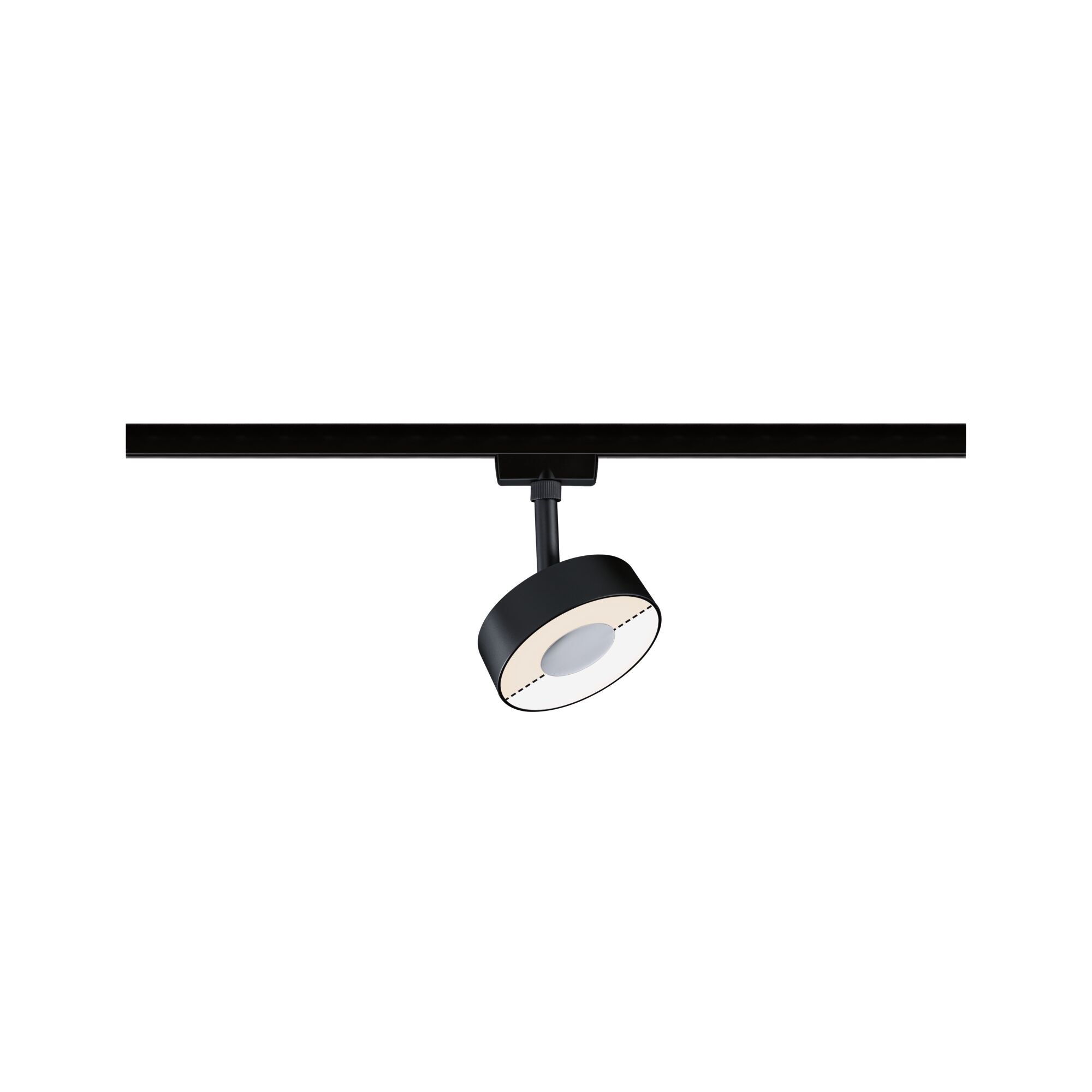 URail LED Schienenspot Circle Einzelspot 210lm 5W White Switch 230V Schwarz matt
