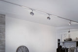 URail LED Schienenspot 3-Step-Dim Circle Einzelspot 180lm 5W 4000K dimmbar 230V Chrom matt