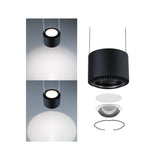 URail LED Pendel Aldan 930lm / 530lm 8,5 / 4,5W 4000K dimmbar 230V Schwarz matt/Schwarz