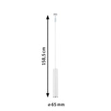 URail Pendel Catalejo GU10 max. 10W dimmbar 230V Weiß/Chrom matt