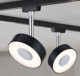 URail LED Schienenspot Circle Einzelspot 152lm 5W 2700K dimmbar 230V Schwarz matt