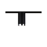URail Schienenspot Tube Einzelspot GU10 max. 10W dimmbar 230V Schwarz matt/Chrom