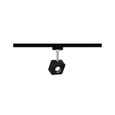 URail LED Schienenspot Cube Einzelspot 540lm 8W 2700K dimmbar 230V Schwarz matt/Chrom