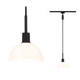 URail Pendel Sarrasani E14 max. 20W dimmbar 230V Schwarz matt/Opal