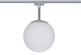 URail Schienenspot Globe Einzelspot E14 max. 10W dimmbar 230V Chrom matt/Opal