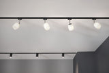 URail Schienenspot Tube Einzelspot GU10 max. 10W dimmbar 230V Schwarz matt/Chrom