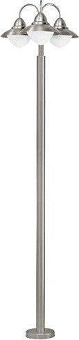 Eglo Sidney 220cm Stehleuchte Edelstahl 3-flammig