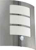 Eglo City Sensor Wandleuchte Edelstahl