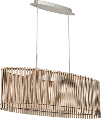 Eglo Sendero Pendelleuchte 77.5cm ahorn/nickel