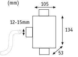Verbindungsbox  Kabeldurchmesser bis 15mm