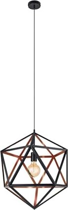 Eglo Embleton 1 Pendelleuchte 46cm schwarz/kupfer