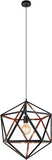 Eglo Embleton 1 Pendelleuchte 46cm schwarz/kupfer