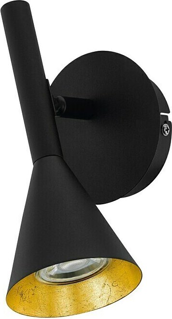 Eglo Cortaderas Spot 1-flammig schwarz/gold