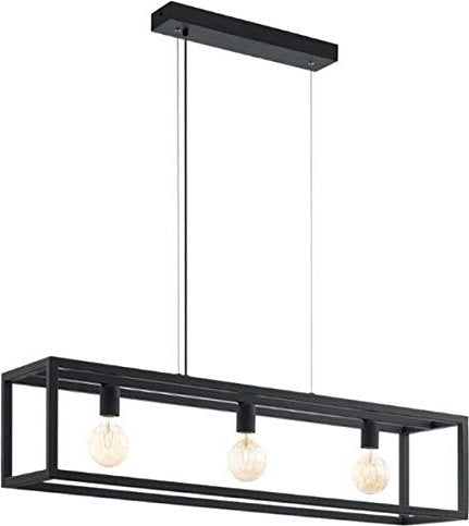 Eglo Elswick Pendelleuchte 3-flammig schwarz